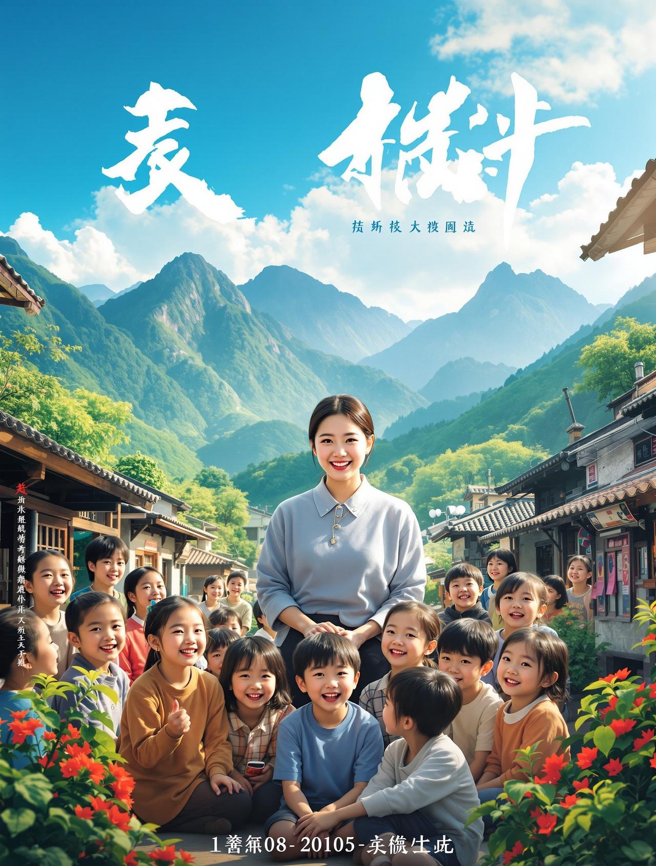漫漫看电视剧大全作品《山那边》海报 - 乡村温情题材短剧